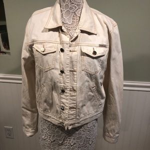 Vintage 80s Calvin Klein Jeans CK Denim Trucker Jacket 100% Cotton Natural Denim